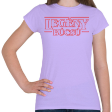 PRINTFASHION Legénybúcsú Stranger Things - Női póló - Viola női póló