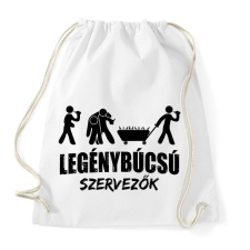 PRINTFASHION Legénybúcsú szervezés - Sportzsák, Tornazsák - Fehér tornazsák