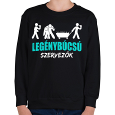 PRINTFASHION Legénybúcsú szervezők - Gyerek pulóver - Fekete