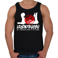 PRINTFASHION Legénybúcsú Top Secret - Férfi atléta - Fekete