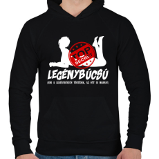 PRINTFASHION Legénybúcsú Top Secret - Férfi kapucnis pulóver - Fekete