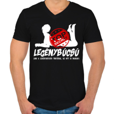 PRINTFASHION Legénybúcsú Top Secret - Férfi V-nyakú póló - Fekete férfi póló