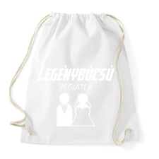 PRINTFASHION Legénybúcsú végjáték - Sportzsák, Tornazsák - Fehér tornazsák