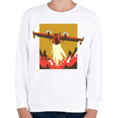 PRINTFASHION Légi oltás - Gyerek pulóver - Fehér