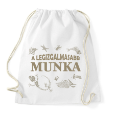 PRINTFASHION Legizgalmasabb munka - Régész - Sportzsák, Tornazsák - Fehér tornazsák