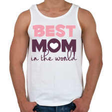 PRINTFASHION Legjobb Anyuka a világon - Férfi atléta - Fehér atléta, trikó