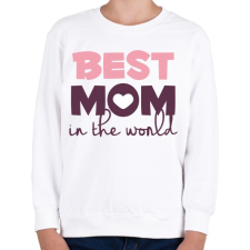 PRINTFASHION Legjobb Anyuka a világon - Gyerek pulóver - Fehér gyerek pulóver, kardigán
