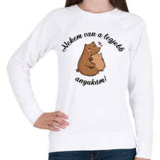 PRINTFASHION Legjobb anyuka - Női pulóver - Fehér női pulóver, kardigán