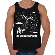 PRINTFASHION Legjobb apa az univerzumban - Férfi atléta - Fekete