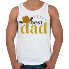 PRINTFASHION Legjobb apa - Férfi atléta - Fehér