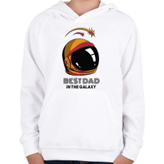 PRINTFASHION Legjobb apa - Gyerek kapucnis pulóver - Fehér