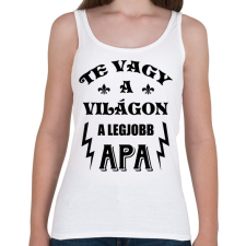 PRINTFASHION Legjobb apa - Női atléta - Fehér női trikó