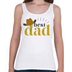 PRINTFASHION Legjobb apa - Női atléta - Fehér