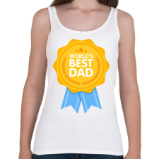 PRINTFASHION Legjobb apa - Női atléta - Fehér női trikó