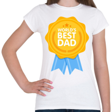 PRINTFASHION Legjobb apa - Női póló - Fehér