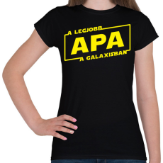PRINTFASHION legjobb-apa-star-wars-solo - Női póló - Fekete