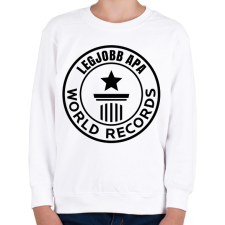 PRINTFASHION legjobb apa világrekord fekete - Gyerek pulóver - Fehér gyerek pulóver, kardigán