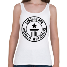 PRINTFASHION legjobb apa világrekord fekete - Női atléta - Fehér