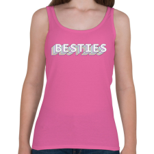 PRINTFASHION Legjobb barátnők - Besties - Női atléta - Rózsaszín női trikó