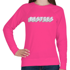 PRINTFASHION Legjobb barátnők - Besties - Női pulóver - Fukszia