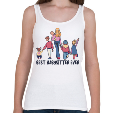 PRINTFASHION Legjobb bébiszitter - Női atléta - Fehér