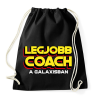 PRINTFASHION LEGJOBB COACH A GALAXISBAN - Sportzsák, Tornazsák - Fekete