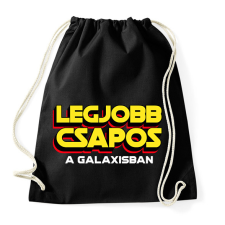 PRINTFASHION LEGJOBB CSAPOS A GALAXISBAN - Sportzsák, Tornazsák - Fekete tornazsák