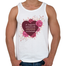 PRINTFASHION Legjobb édesanyák január - Férfi atléta - Fehér atléta, trikó