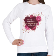 PRINTFASHION Legjobb édesanyák szeptember - Női pulóver - Fehér női pulóver, kardigán