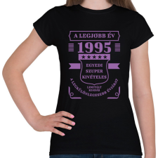 PRINTFASHION Legjobb év - Évszámos - Női póló - Fekete női póló