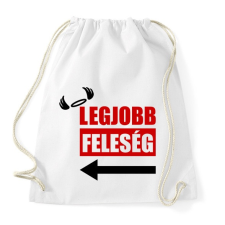 PRINTFASHION Legjobb feleség - Sportzsák, Tornazsák - Fehér tornazsák