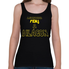 PRINTFASHION Legjobb férj a világon - Női atléta - Fekete női trikó