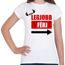 PRINTFASHION Legjobb férj - Női póló - Fehér