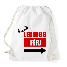 PRINTFASHION Legjobb férj - Sportzsák, Tornazsák - Fehér tornazsák