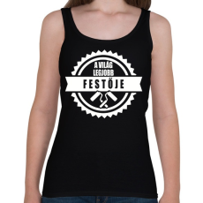 PRINTFASHION Legjobb Festő - Női atléta - Fekete