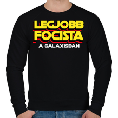 PRINTFASHION LEGJOBB FOCISTA A GALAXISBAN - Férfi pulóver - Fekete