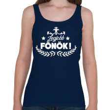 PRINTFASHION Legjobb főnök - Női atléta - Sötétkék női trikó
