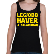 PRINTFASHION Legjobb haver a Galaxisban Star Wars - Női atléta - Fekete