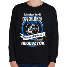 PRINTFASHION Legjobb hegesztő - Gyerek pulóver - Fekete gyerek pulóver, kardigán