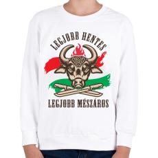 PRINTFASHION Legjobb Hentes - Gyerek pulóver - Fehér