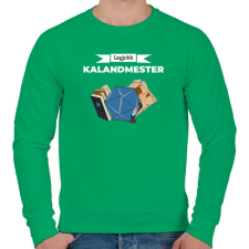 PRINTFASHION Legjobb Kalandmester II - Férfi pulóver - Zöld férfi pulóver, kardigán