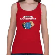 PRINTFASHION Legjobb Kalandmester II - Női atléta - Cseresznyepiros női trikó