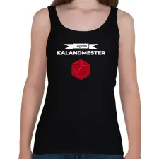 PRINTFASHION Legjobb Kalandmester - Női atléta - Fekete női trikó