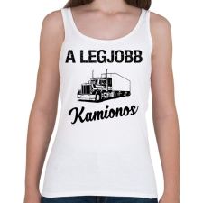 PRINTFASHION Legjobb kamionos - Női atléta - Fehér női trikó