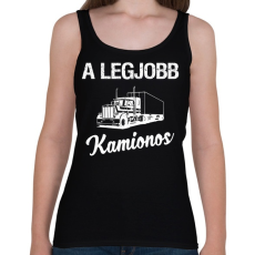 PRINTFASHION Legjobb kamionos - Női atléta - Fekete