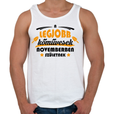 PRINTFASHION Legjobb kőművesek - Hónappal - Férfi atléta - Fehér