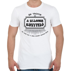 PRINTFASHION Legjobb könyvelő - bögre - Férfi póló - Fehér