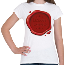 PRINTFASHION Legjobb könyvelő - Pecsét - Női póló - Fehér női póló