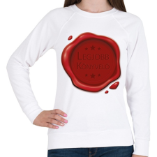PRINTFASHION Legjobb könyvelő - Pecsét - Női pulóver - Fehér női pulóver, kardigán