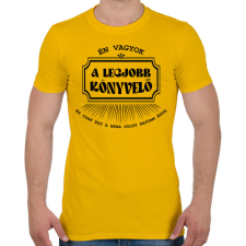 PRINTFASHION Legjobb könyvelő - póló - Férfi póló - Sárga férfi póló